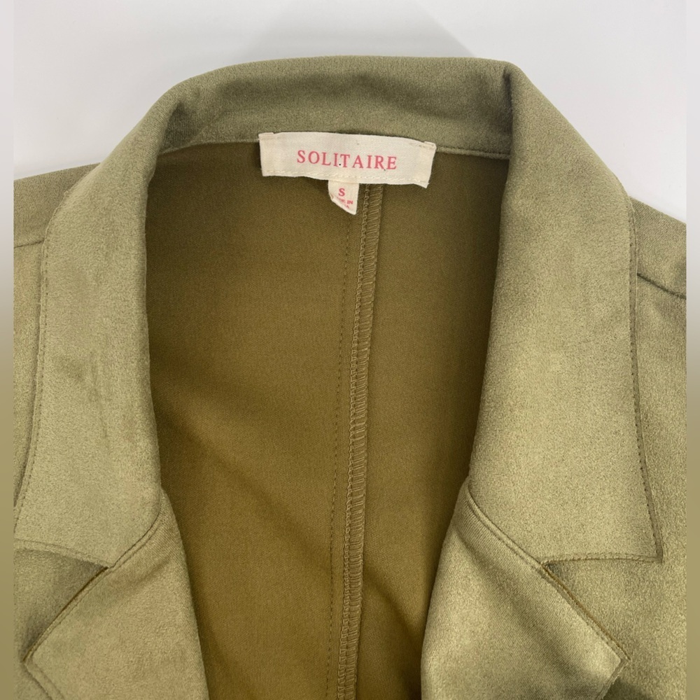 Olive Solitaire Belted Jacket (B41#2) - Picture 10 of 11